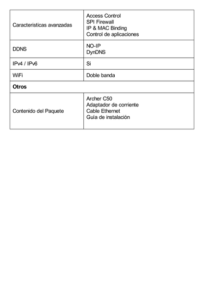 Router Inalámbrico doble banda AC, 2.4 GHz y 5 GHz Hasta 1200 Mbps, 4 antenas externas omnidireccional, 4 Puertos LAN 10/100 Mbps, 1 Puerto WAN 10/100 Mbps, Versión 6