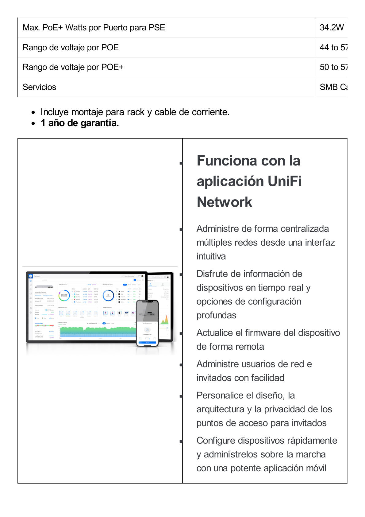 UniFi Switch Enterprise administrable capa 3, 48 puertos 2.5GbE RJ45 POE+, 4 puertos 10G SFP+, 720W, con pantalla táctil de 1.3"