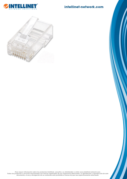 PLUG INTELLINET RJ45 CAT 6 100 PZAS