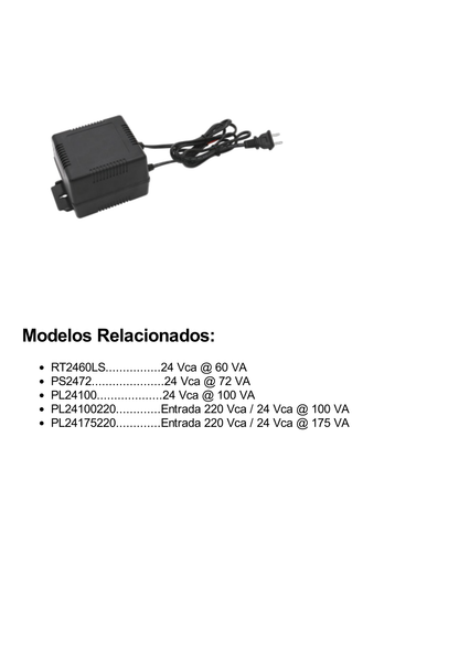 Transformador Industrial para DOMOS y Sistemas de Seguridad de 24 Vca a 100 VA