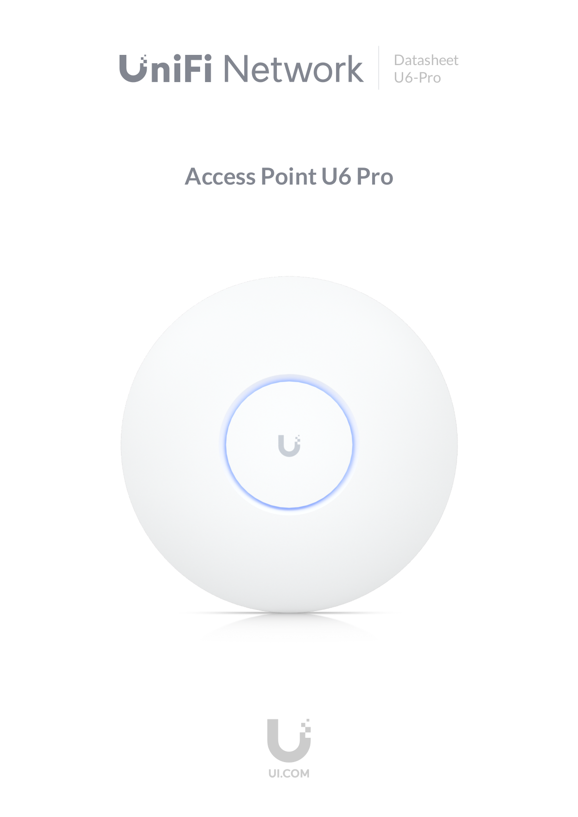 UBIQUITI U6-PRO PUNTO DE ACCESO WI-Fi 6 PRO / MIMO 4X4  / DOBLE BANDA 802.11AX/ INTERIOR/ TASA DE TRANSF .DE HASTA 4.8GBPS EN 5GHz/