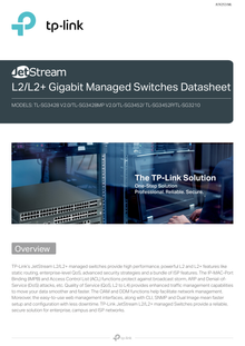 Switch TP-Link JetStream TL-SG3428 administrable L2+ 24 puertos RJ45 y 4 puertos SFP gigabit 1 x MicroUSB y 1 x RJ45 consola