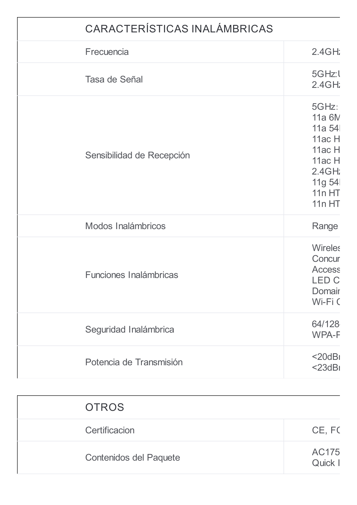 Repetidor / Extensor de Cobertura WiFi AC, 1750 Mbps, doble banda 2.4 GHz y 5 GHz, con 1 puerto 10/100/1000 Mbps, 3 antenas externas