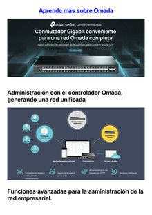 Switch Omada SDN Administrable / 48 puertos Gigabit y 4 puertos SFP / Funciones sFlow, QinQ y QoS / Administración centralizada OMADA