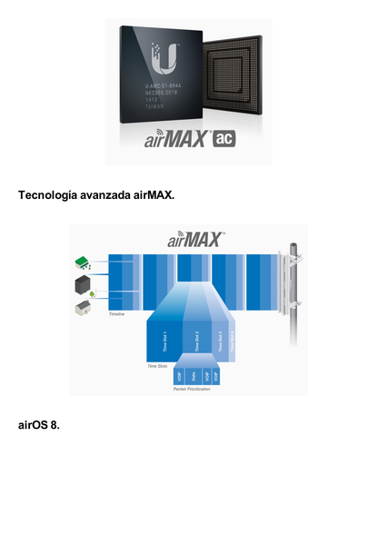 Radio Estación Base airMAX AC Lite hasta 500 Mbps, 5 GHz (5150 - 5875 MHz)