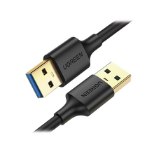 Cable USB-A 3.0 a  USB-A 3.0 / 1 Metro / Macho a Macho / Conector Niquelado / Núcleo de Cobre Estañado / Blindaje Múltiple / Velocidad 5Gbps / No Requiere Controlador / Compatible con USB2.0 Y USB 1.1