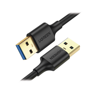 Cable USB-A 3.0 a  USB-A 3.0 / 1 Metro / Macho a Macho / Conector Niquelado / Núcleo de Cobre Estañado / Blindaje Múltiple / Velocidad 5Gbps / No Requiere Controlador / Compatible con USB2.0 Y USB 1.1