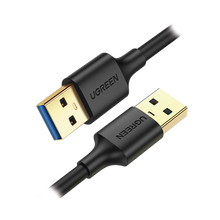 Cable USB-A 3.0 a  USB-A 3.0 / 2 Metros / Macho a Macho / Conector Niquelado / Núcleo de Cobre Estañado / Blindaje Múltiple / Velocidad 5Gbps / No Requiere Controlador / Compatible con USB2.0 Y USB 1.1