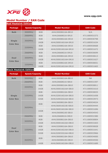 MEMORIA ADATA 8GB DDR4 3000MHZ XPG D10 GAMMIX DISIPADOR ROJO AX4U30008G16A-SR10