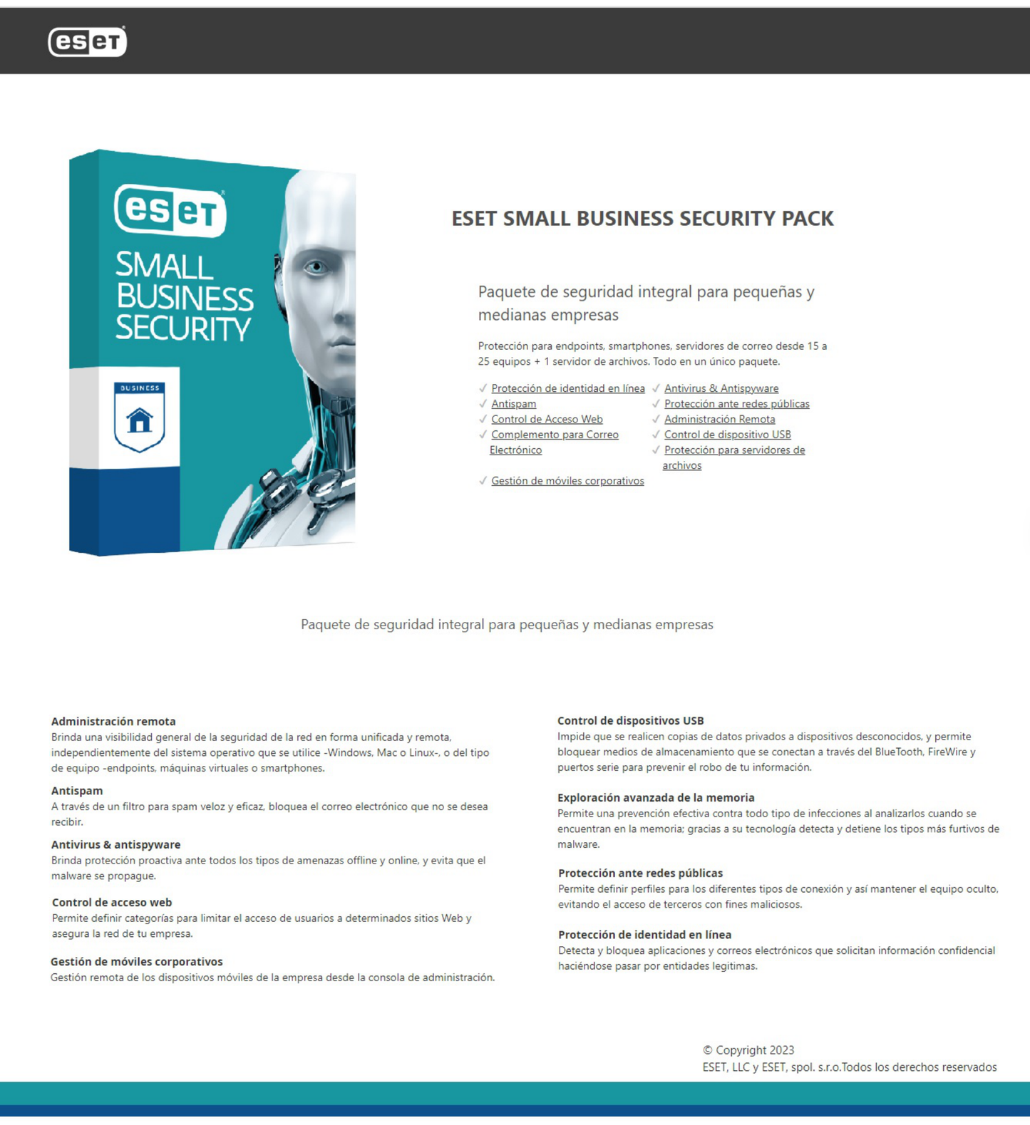 ESD ESET Small Office Security Pack 10 Lic + 1 Servidor