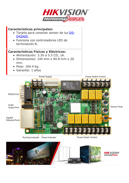 Tarjeta Receptora para Sensor de Luz / Compatible con Controladores N