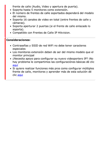 Monitor Hibrido IP WiFi Touch Screen 7" para Videoportero IP  / Vídeo en Vivo / PoE Estándar / Apertura Remota / Llamada Entre Monitores / Audio de dos vías / Policarbonato