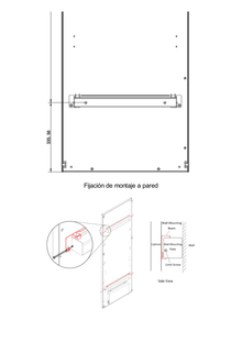 Montaje a Pared de Poster LED / Compatible con DS-D4215MI-070H(B)