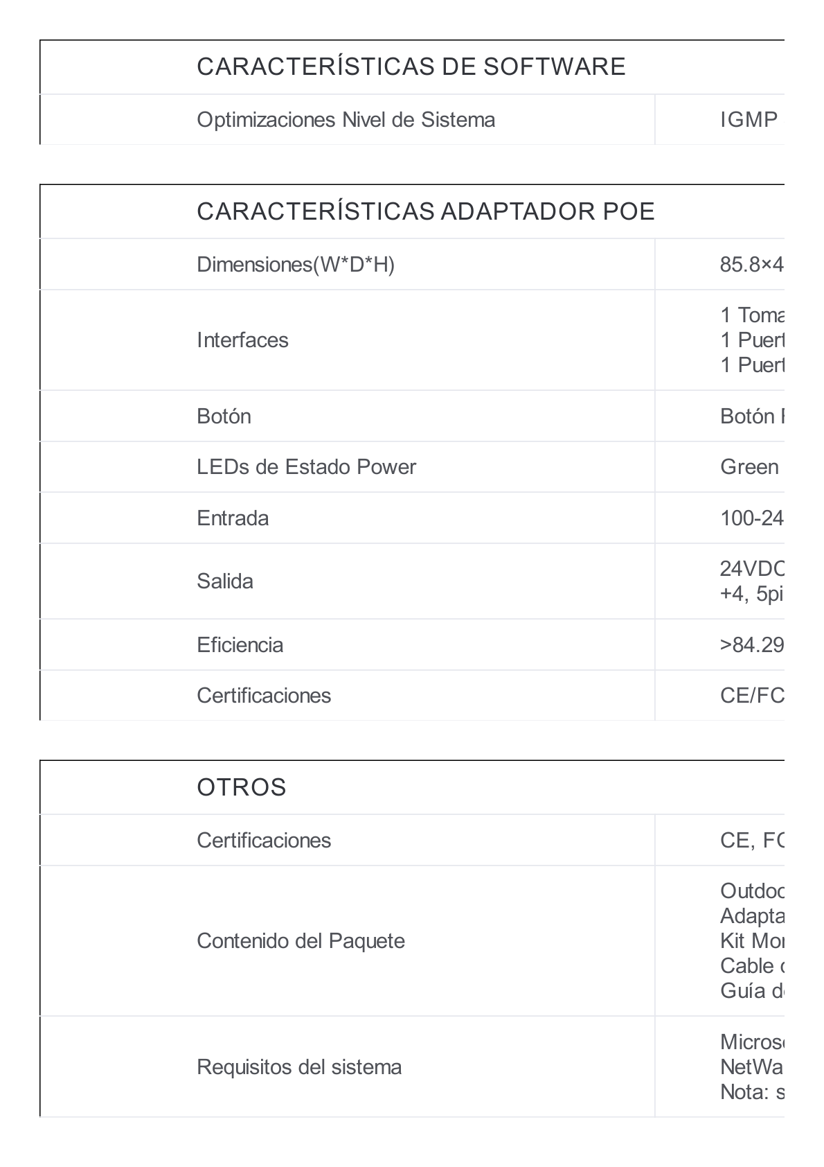 CPE de Exterior de 5 GHz AC 867 Mbps, Antena direccional de 23 dBi, potencia de 29 dBm, PoE pasivo