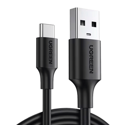 Cable USB-A a USB-C | 1 Metro | Carga y Sincronización de Datos | Carga Rápida 60W | Datos 5 Gbps | QC 3.0/2.0 | FPC | AFC | Protección Integrada | Duradero y Flexible| Caja ABS | Cubierta de TPE | Color Negro.