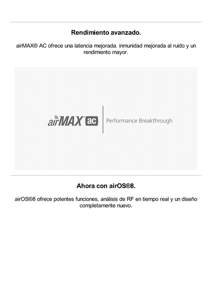 PowerBeam airMAX AC GEN2 hasta 450 Mbps, 5 GHz (5150 - 5875 MHz) con antena tipo plato altamente eficiente de 25 dBi