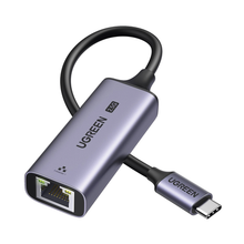 Adaptador USB-C 3.1 GEN1 a Ethernet 2.5G | Thunderbolt 4/3 | Chip de Última Generación RTL8156BG | Caja de Aluminio |  Diseño Reforzado | Indicadores Led | Compacto y Portátil.