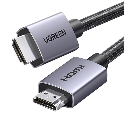 Cable HDMI 2.0 de Nylon Trenzado | 3 metros | 4K@60Hz | ARC | Dolby ATMOS | Verdadero HD | DTS HD | HDR | Inversivo 3D | 3 modos de visualización | 3 Capas de Protección + 4 de Blindaje | Niquelado | Carcasa de Aluminio.