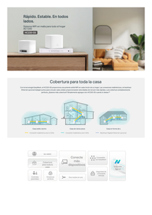 Router Inalámbrico Mesh / Configuración AGINET / Doble Banda AC 1200  / 3 puertos 10/100/1000 Mbps / Compatible con EasyMesh