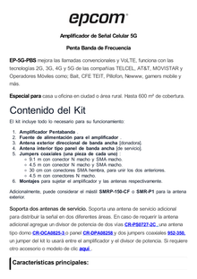 Kit Amplificador de Señal Celular 5G / Mejora las llamadas convencionales y VoLTE / Soporta los datos de las tecnologías 2G, 3G, 4G y 5G de TELCEL, AT&T, MOVISTAR y OMV de Altán / Cubre hasta 600 m².