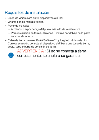 Radio de Backhaul de alta capacidad hasta 1.2 Gbps, banda licenciada 11 GHz (10.7-11.7 GHz), Incluye antena AF-11G35 y un duplexer banda baja AF-11-DUP-L