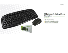 KIT TECLADO Y MOUSE ALAMBRICO EASY LINE USB MMEDIA