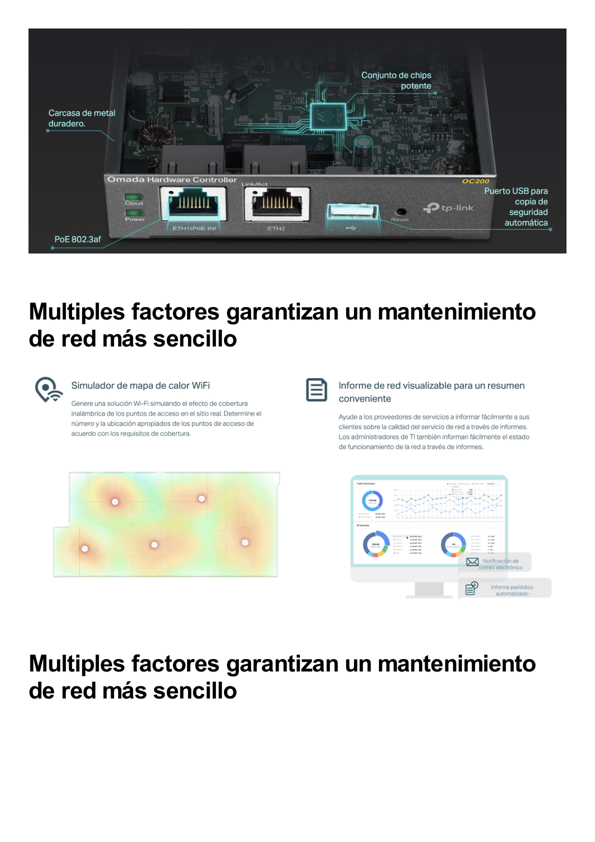 Controladora Omada para gestionar hasta 100 equipos Omada/ Gestion desde la Nube gratuita / Actualizaciones masivas