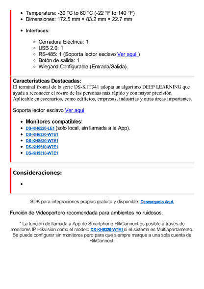 Terminal Facial Min Moe ULTRA RÁPIDO (IP65) / Hasta 1.5 mts en lectura / Soporta P2P Hik-Connect / 3,000 Usuarios /QR y Videoportero (ambientes de bajo ruido)