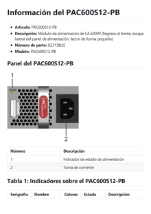 Fuente De Alimentación De Respaldo Para Firewall Huawei USG6615F