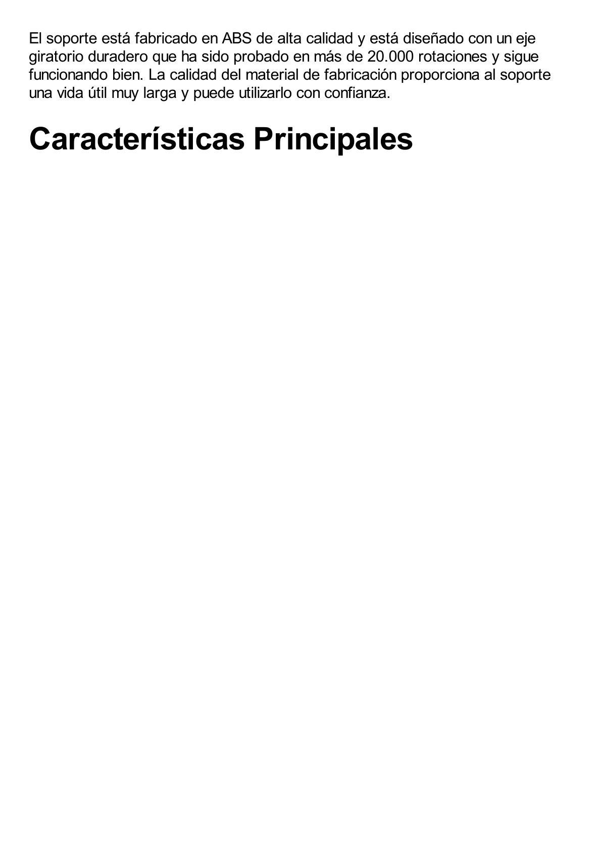 Soporte de Escritorio para Tablet /  Ajustable de 0° a 100° / Goma Antiarañazos / Antideslizante / Amplia Compatibilidad con dispositivos de 4'' a 13'' / Plegable / ABS / Color Blanco