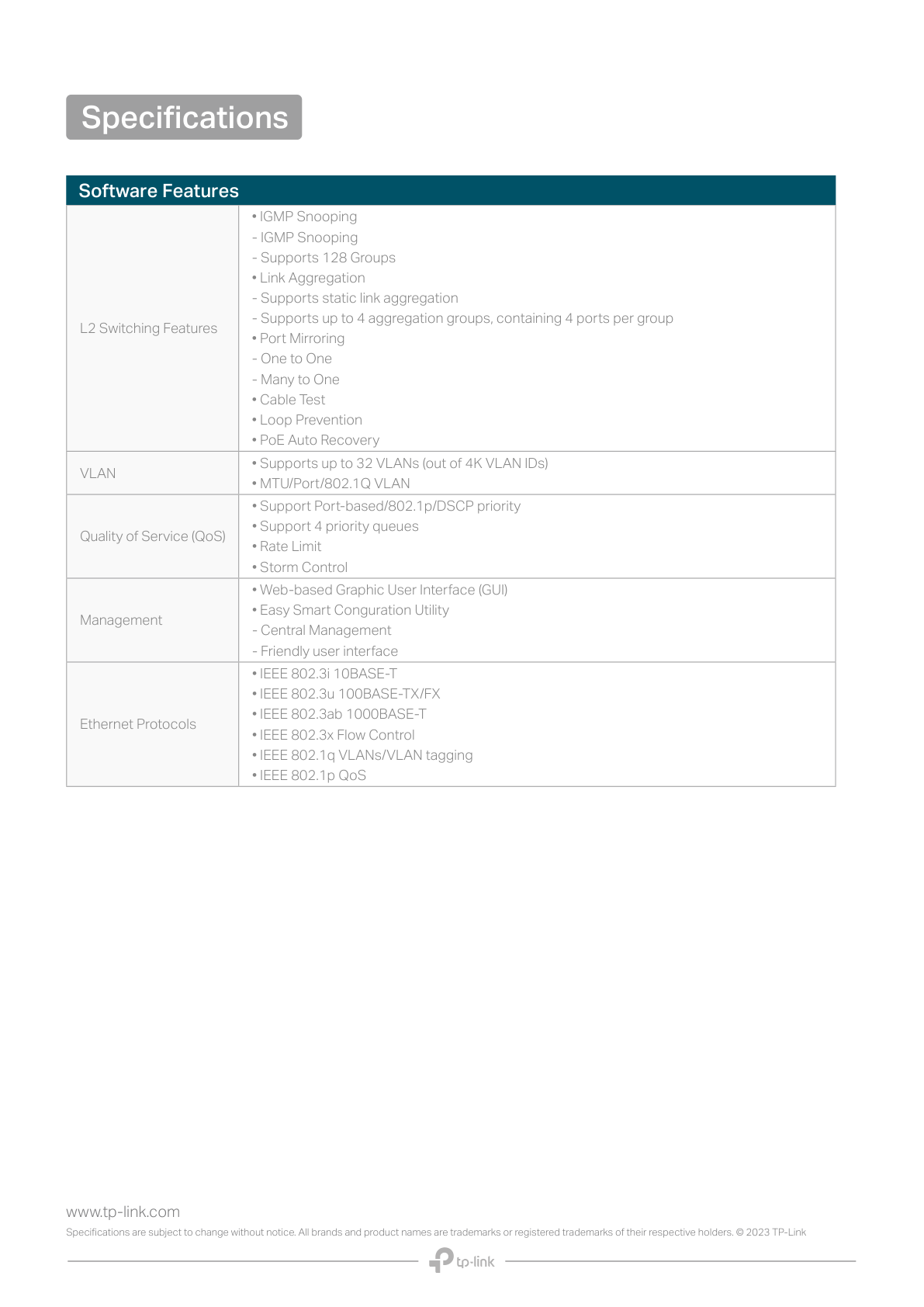 Switch Easy Smart TP-Link TL-SG105MPE metálico escritorio 5 puertos gigabit (4 puetos PoE+802.3af/at max. 120W)