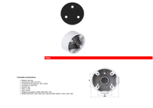 Caja Dahua DH-PFA13A-E de conexiones para camaras domo