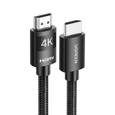 Cable HDMI 2.0 de Nylon Trenzado | 2 metros | 4K@60Hz | ARC | Dolby ATMOS | True HD | TMDS | HDR | 3D Inversivo | 18Gbps | 3 Capas de Protección + 4 de Blindaje | Niquelado | Carcasa de Aluminio.