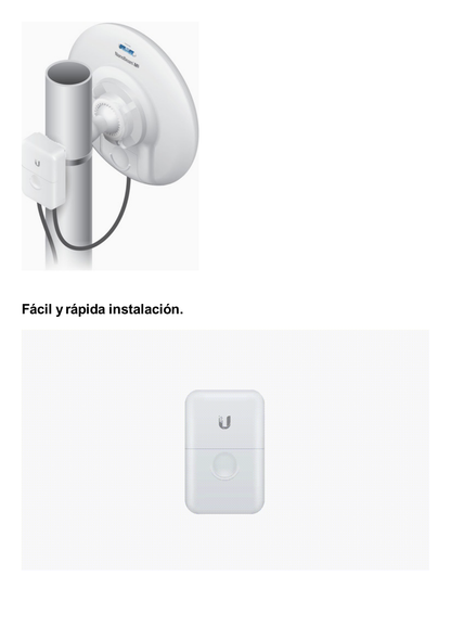 Protector contra descargas electrostáticas Gen2 para equipos Ubiquiti para exterior