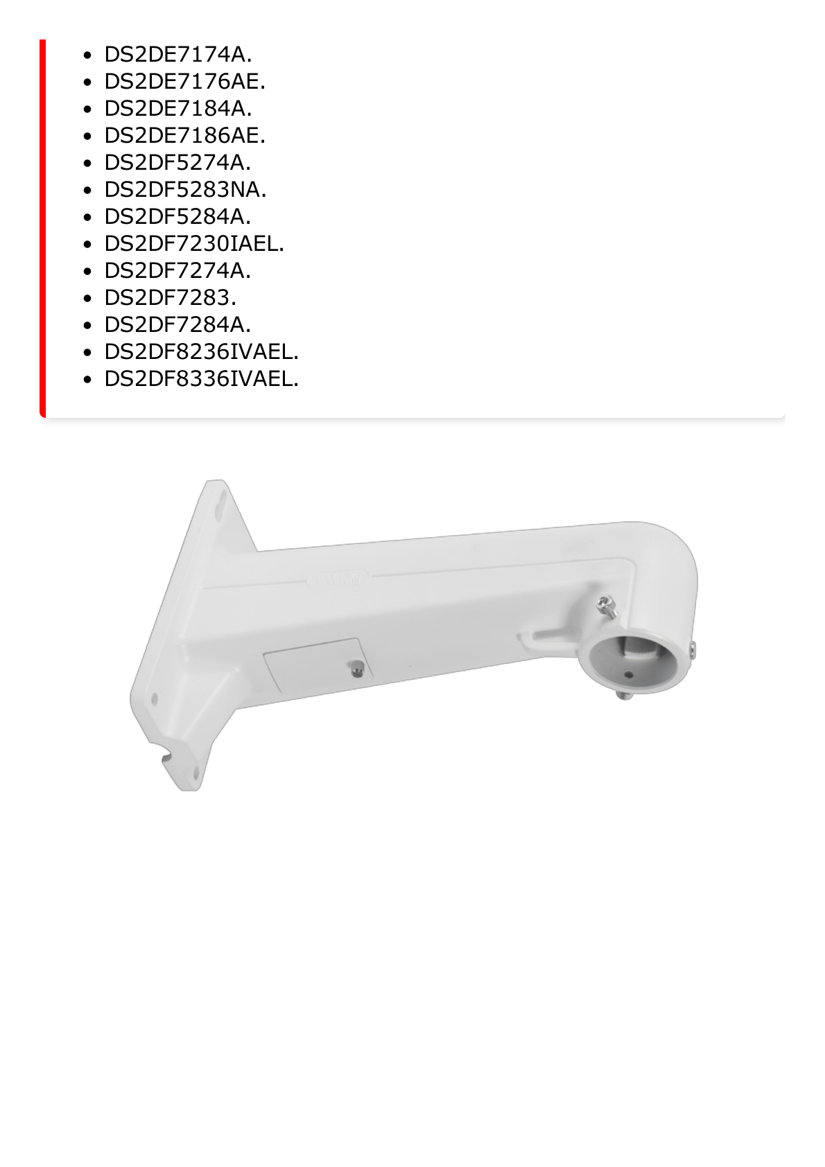 Montaje de Pared para Exterior / Compatible con PTZ HIKVISION / epcom / HiLook