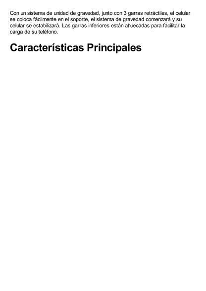 Soporte de Celular para Automóvil en Rendija de Ventilación / Sistema de Gravedad / Rotacion de 360° /Angulo Multiple / Almohadillas de Goma Antideslizantes / Amplia Compatibilidad con dispositivos de 4'' a 7'' / Color Negro