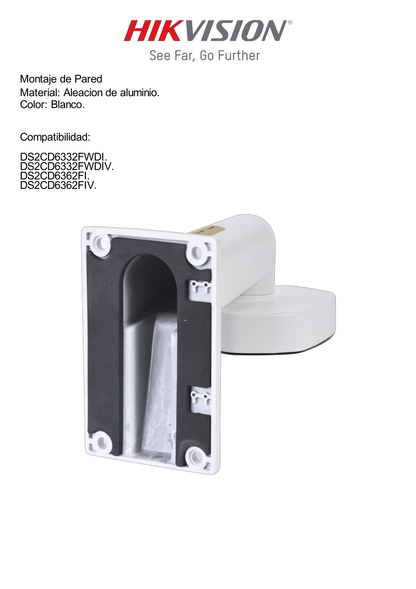 Montaje de pared para modelos DS-63X2FXX