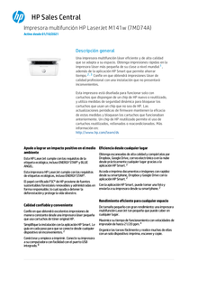 MULTIFUNCIONAL HP LASERJET M141W MONOCROMATICA 21PPM