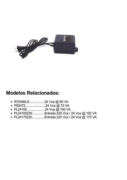 9 Vca / 2.7 A / 25 VA / Transformador / Voltaje de entrada 120 Vca / Para Usos Múltiples / Video Vigilancia, Acceso, Asistencia, Alarmas, Bocinas, Etc.