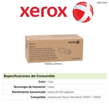 TONER XEROX 106R04082 CIAN VERSALINK C9000 AL TA CAPACIDAD (26 500 PAG)