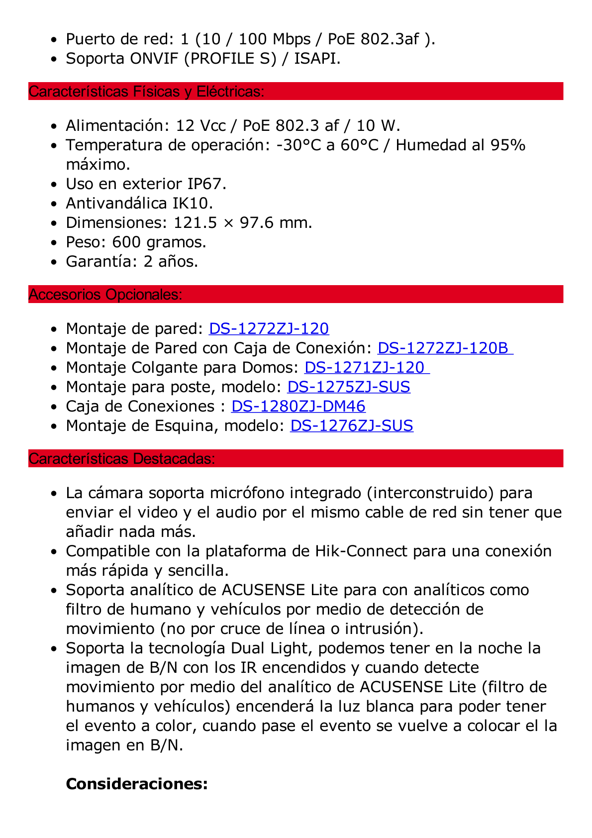 [Dual Light + 2 Micrófonos Integrados] Domo IP 8 Megapixel (4K) / Lente 2.8 mm / 30 mts Luz Blanca + 30 mts IR / ACUSENSE / Exterior IP67 / IK10 / WDR 120 dB / PoE / ONVIF / Micro SD / Metal / ACUSEARCH