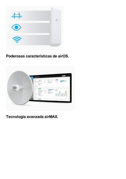 NanoStation airMAX locoM2 CPE, hasta 150 Mbps, frecuencia 2 GHz (2412-2462 MHz) con antena integrada de 8 dBi