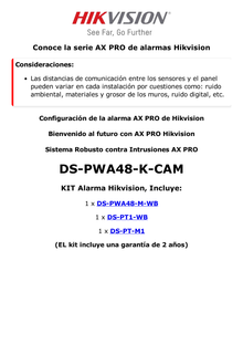 (AX PRO) KIT de Alarma AX PRO para RONDINES / Incluye: 1 Hub con bateria de respaldo / 1 Lector Tag / 1 Tag / Compatible con Hik-Connect P2P