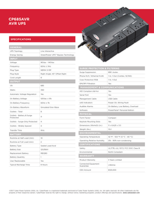 UPS CyberPower línea interactiva CP685AVR 685VA/390W 8 NEMA 5-15R (4 c/protección batería) 120V Energy Star