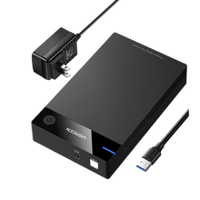 Carcasa de Disco Duro para  3.5" y  2.5" (Enclosure) | Con Cable USB 3.0 | Para HDD 3.5" / SSD 2.5" | SATA I/II/III | UASP | Hasta 16 TB | Compatible con Windows, Linux, Mac OS | No Requiere Controlador | Cable 1m | Incluye Adaptador d