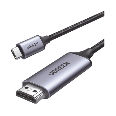 Cable USB-C 3.1 a HDMI 4K | 1.5m | Compatible con Thunderbolt 3 & 4 | Adaptador Tipo-C a HDMI | 4k@60Hz | Soporta Modo Espejo y Modo Extendido | Carcasa de Aluminio | Nylon Trenzado | Conector Niquelado | Blindaje Multicapa.