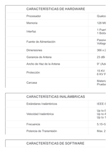 CPE de Exterior de 5 GHz AC 867 Mbps, Antena direccional de 23 dBi, potencia de 29 dBm, PoE pasivo