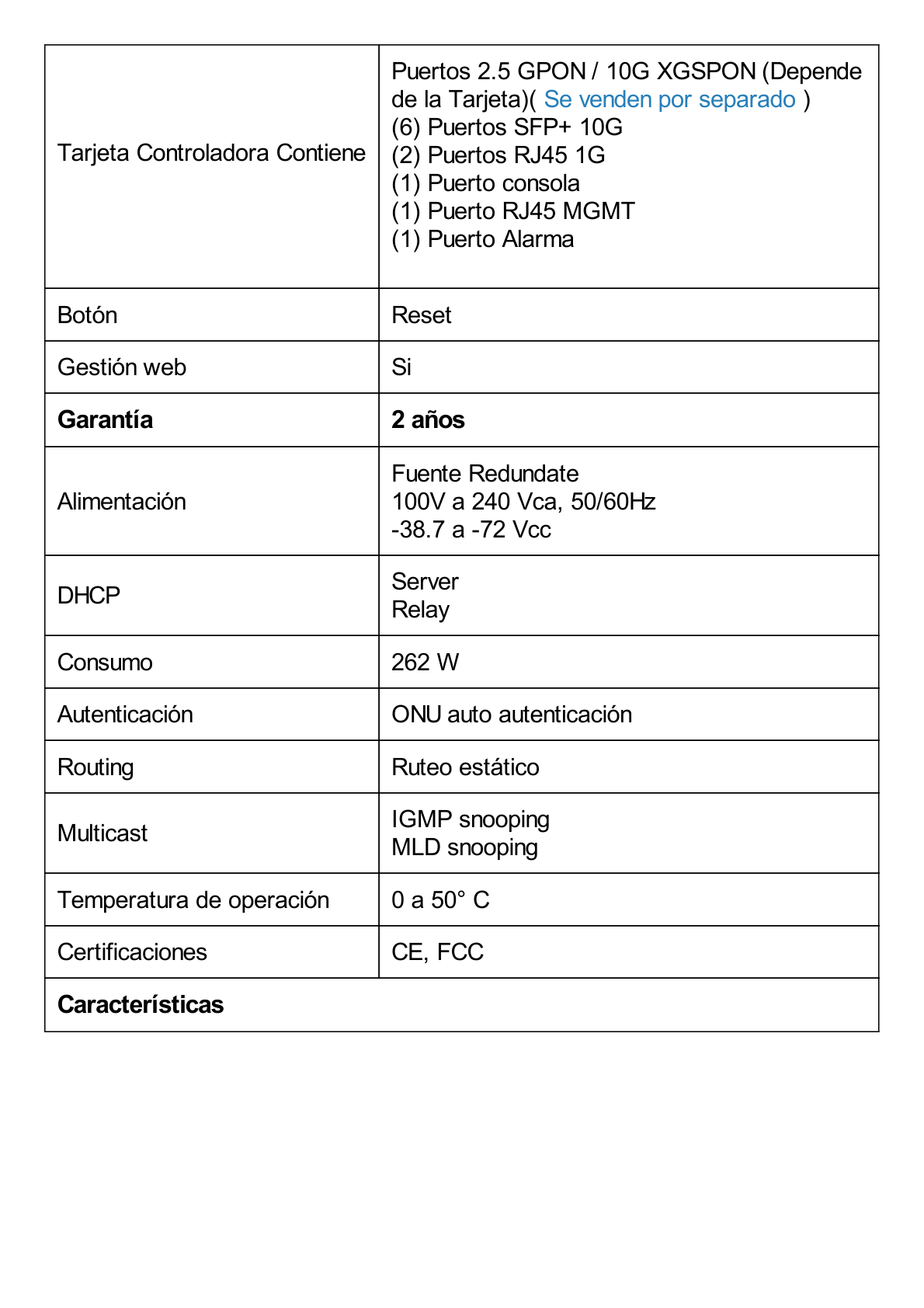 DeltaStream - OLT Módular GPON / Conexión de hasta 4,096 ONUs / 2 Tarjetas Main / Puertos Gigabit RJ45 Uplink / 4 Puertos SFP+ Uplink / Fuente Redundante AC- DC (incluida) / Administración desde la nube (DPMS)