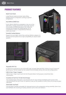 Gabinete Cooler Master MASTERBOX H500 TX/Micro-ATX/ATX/SSI CEB/E-ATX ARGB