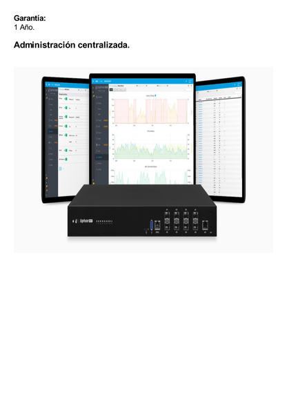 EdgeRouter INFINITY de 8 puertos SFP+ 10 G + 1 puerto RJ45 Gigabit, throughput 80 Gbps, 16 núcleos y 16 GB RAM , fuentes de alimentación modulares Hot-Swappable